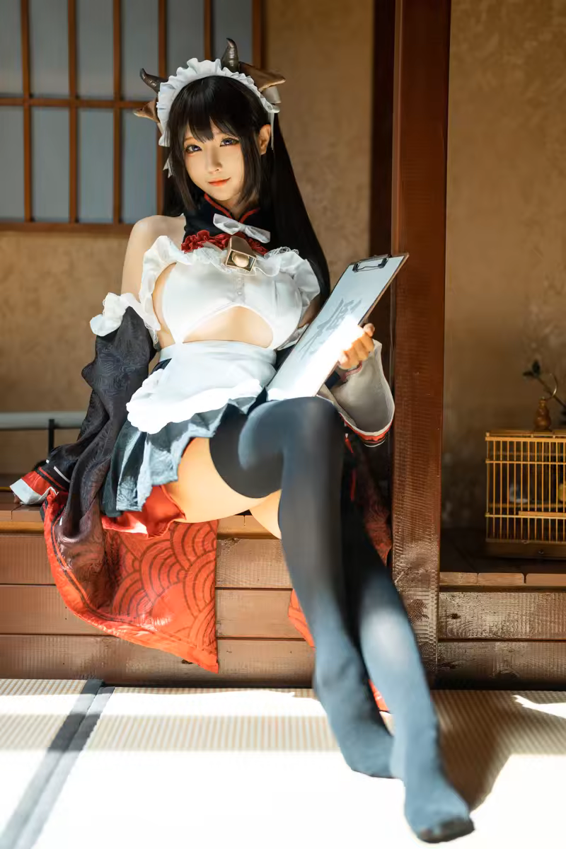 蠢沫沫-NO.222-牛牛女仆-15P