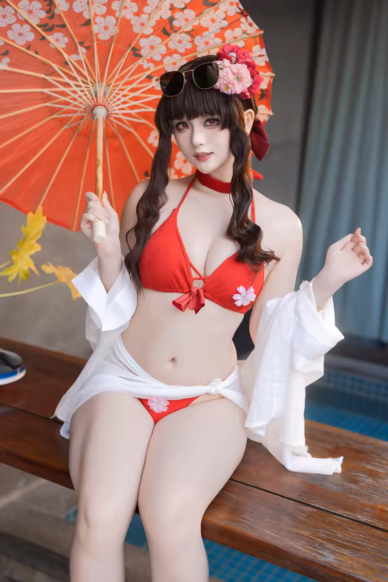 屿鱼Yukako-屿鱼 NO.040 樱花泳装 [80P 980MB]