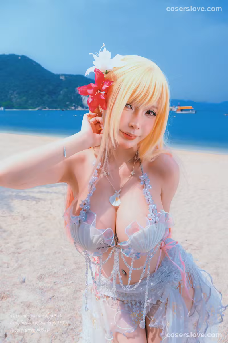 Umeko J - 喜多川海梦 (Marin Kitagawa) 海滩比基尼泳装主题 [79P]