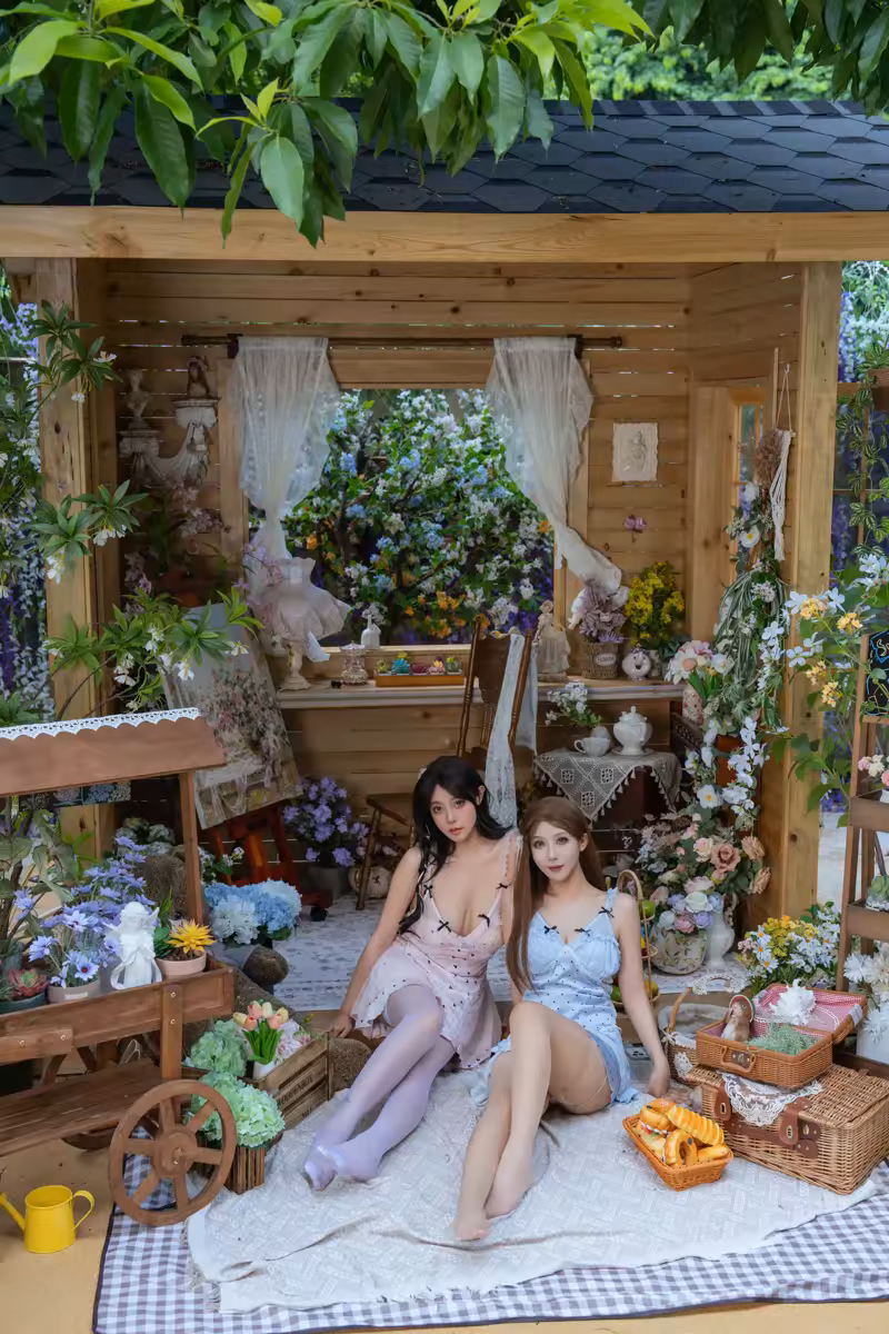 奈汐酱nice - NO.132 &amp;云溪溪 花眠 [90P+1V-2.6GB]