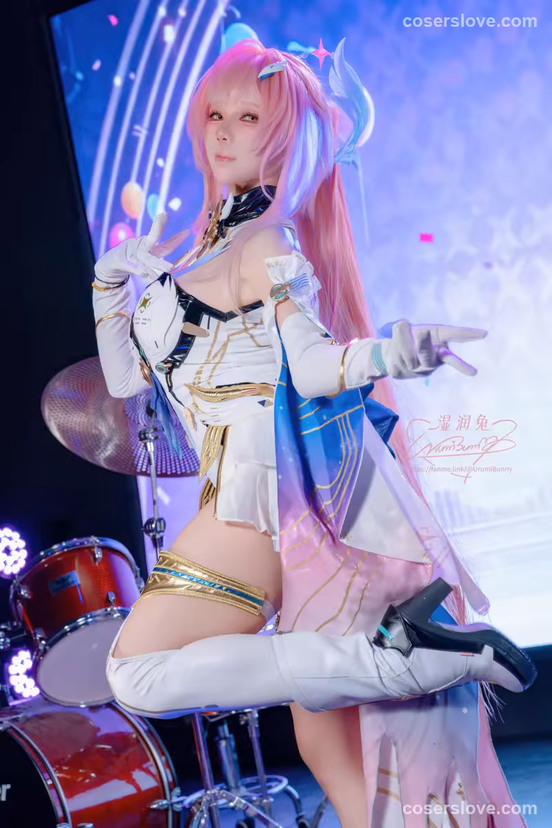 黏黏团子兔 (咬一口兔娘) - 鸣潮爱弥斯 (Aemeath) 赛博偶像主题 [81P]